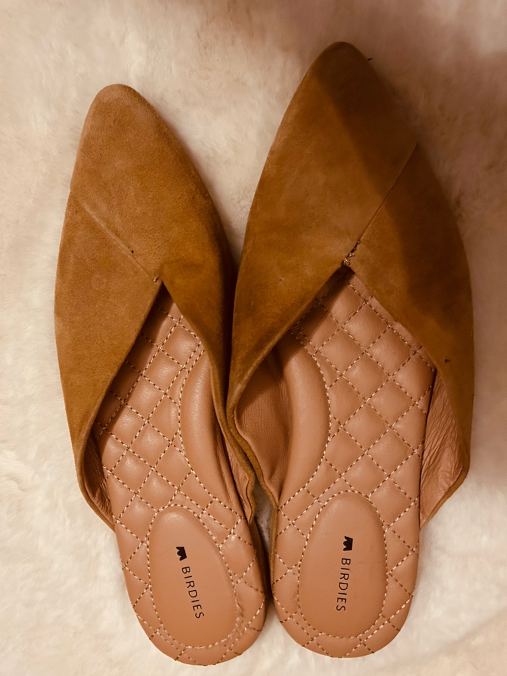 Birdies The Swan suede mules in the Golden Oak color Size 7 - Picture 5 of 14